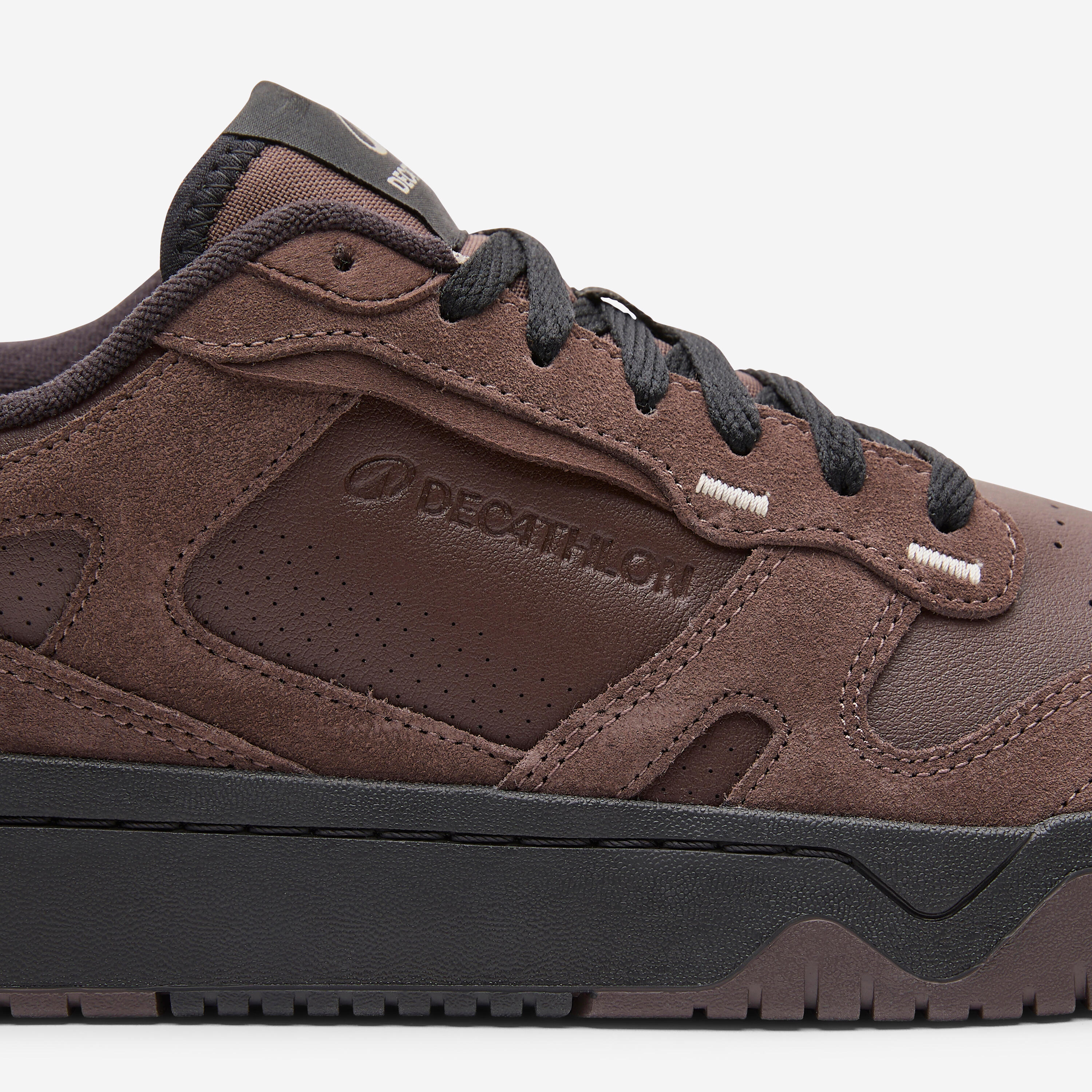 Baskets en cuir et daim homme CJ80 marron 7/8
