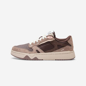 Zapatillas deportivas de piel y ante mujer CJ80 marrón