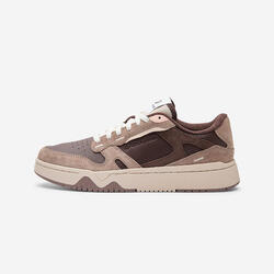 Baskets en cuir et daim femme CJ80 marron