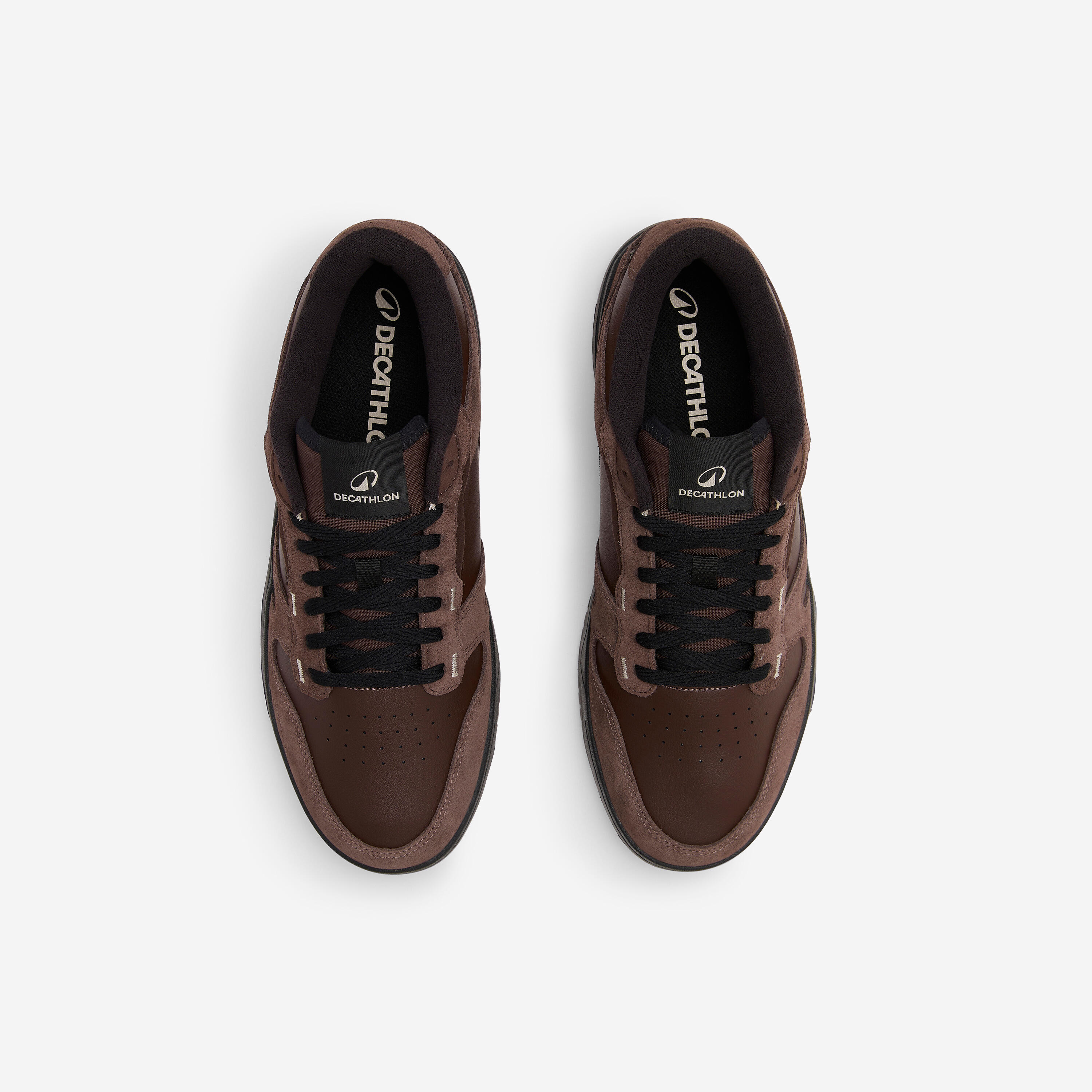 Baskets en cuir et daim homme CJ80 marron 6/8