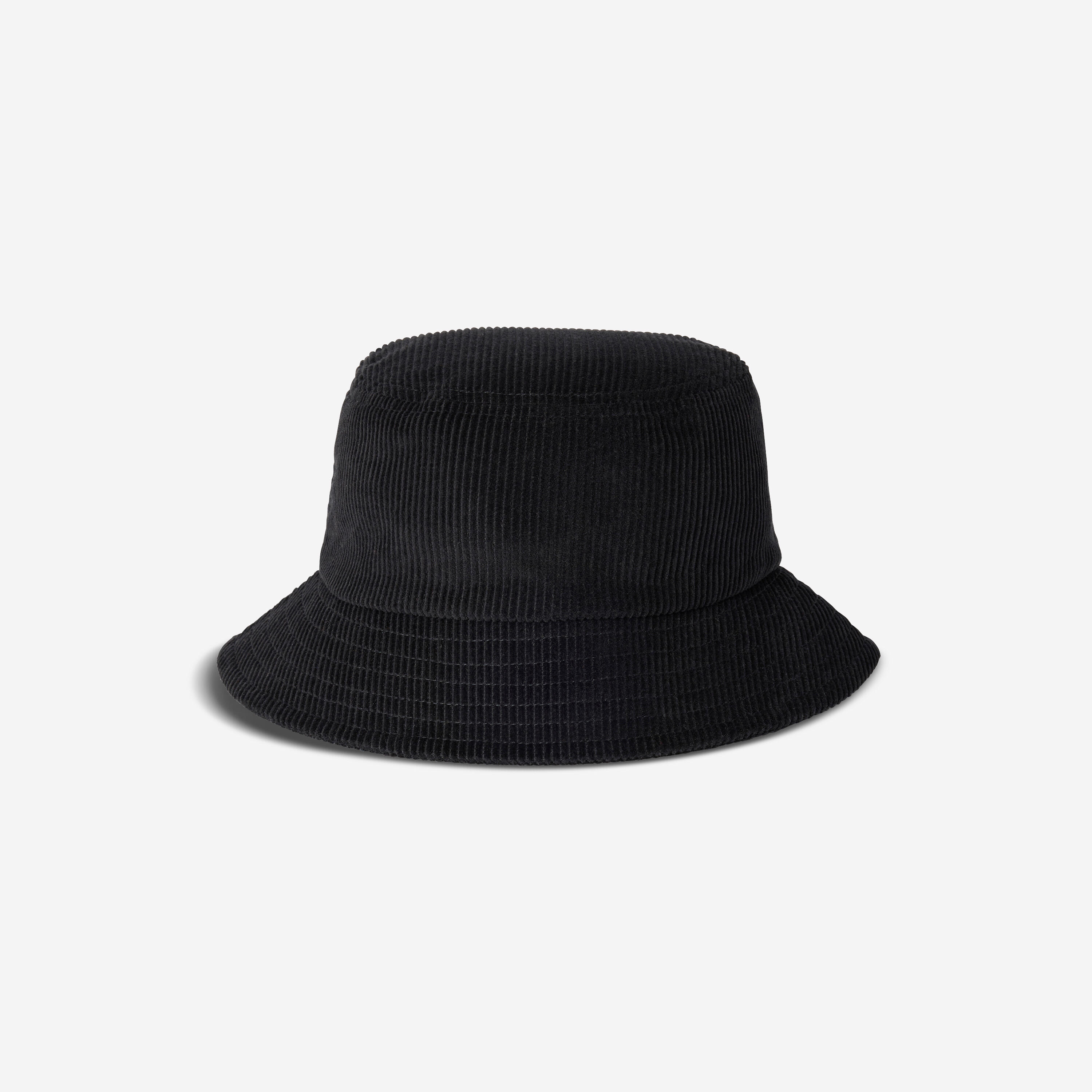 Bucket Hat/Fischerhut aus Cordstoff, schwarz 4/6