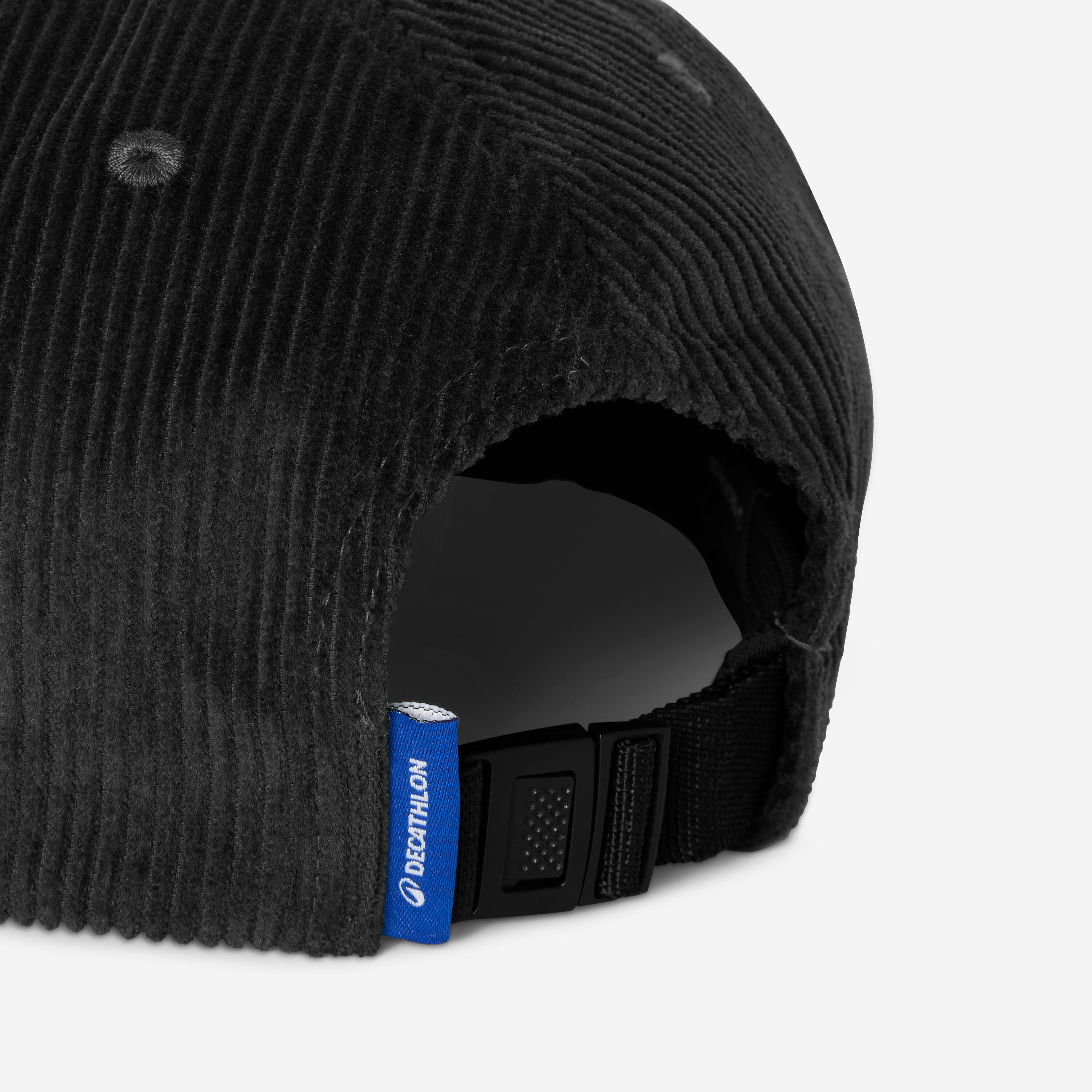 6-Panel-Cap aus Cordstoff, schwarz und weiss 9/9