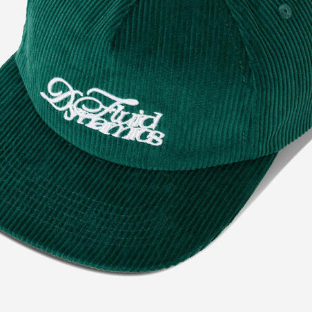 Кепка вельветова 6-панельна Зелена і Чорна