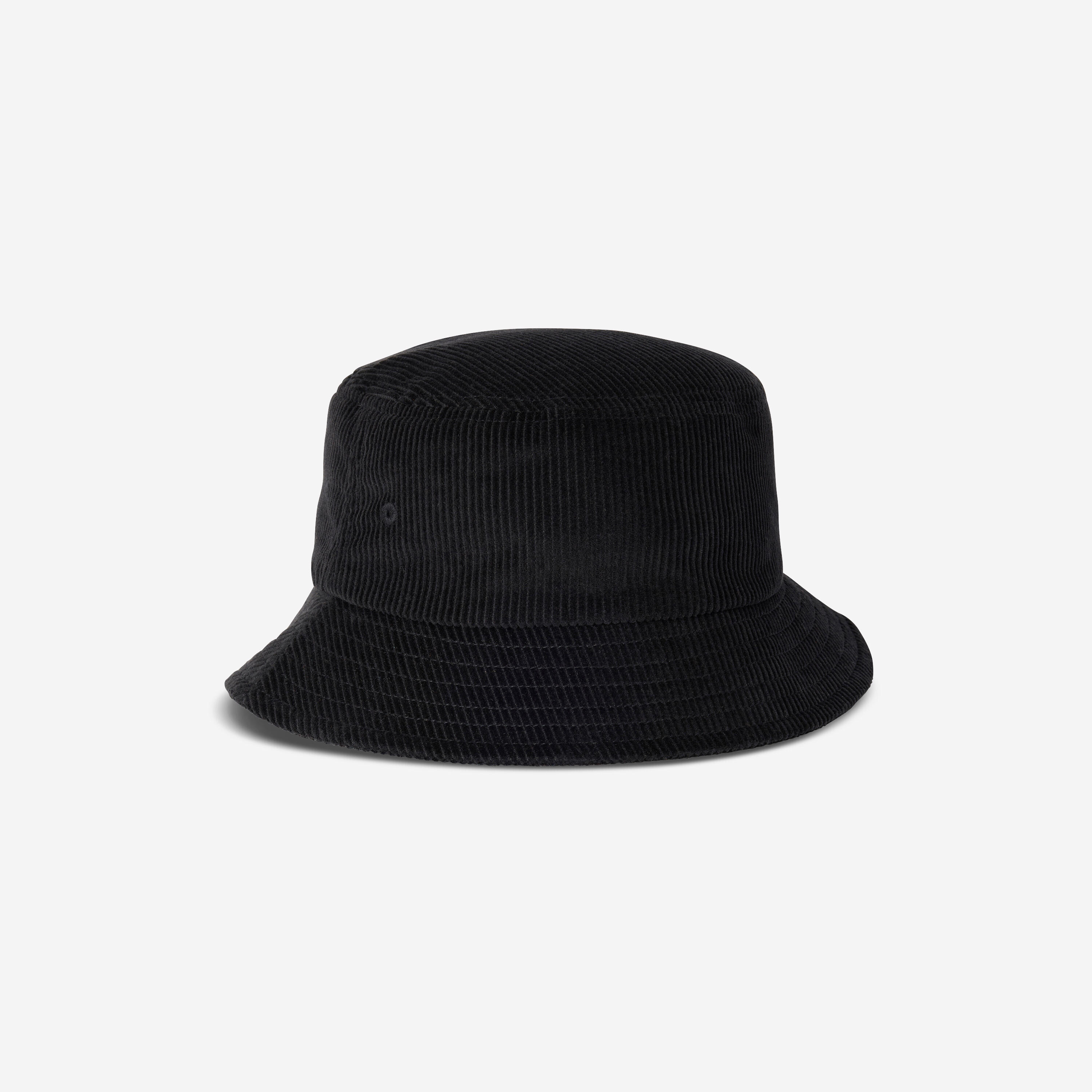 Bucket Hat/Fischerhut aus Cordstoff, schwarz 5/6