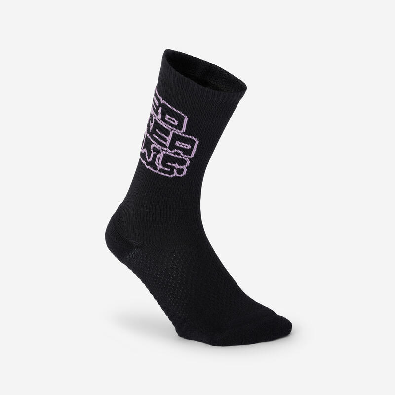 Set 2 perechi șosete mid Negru și Mov