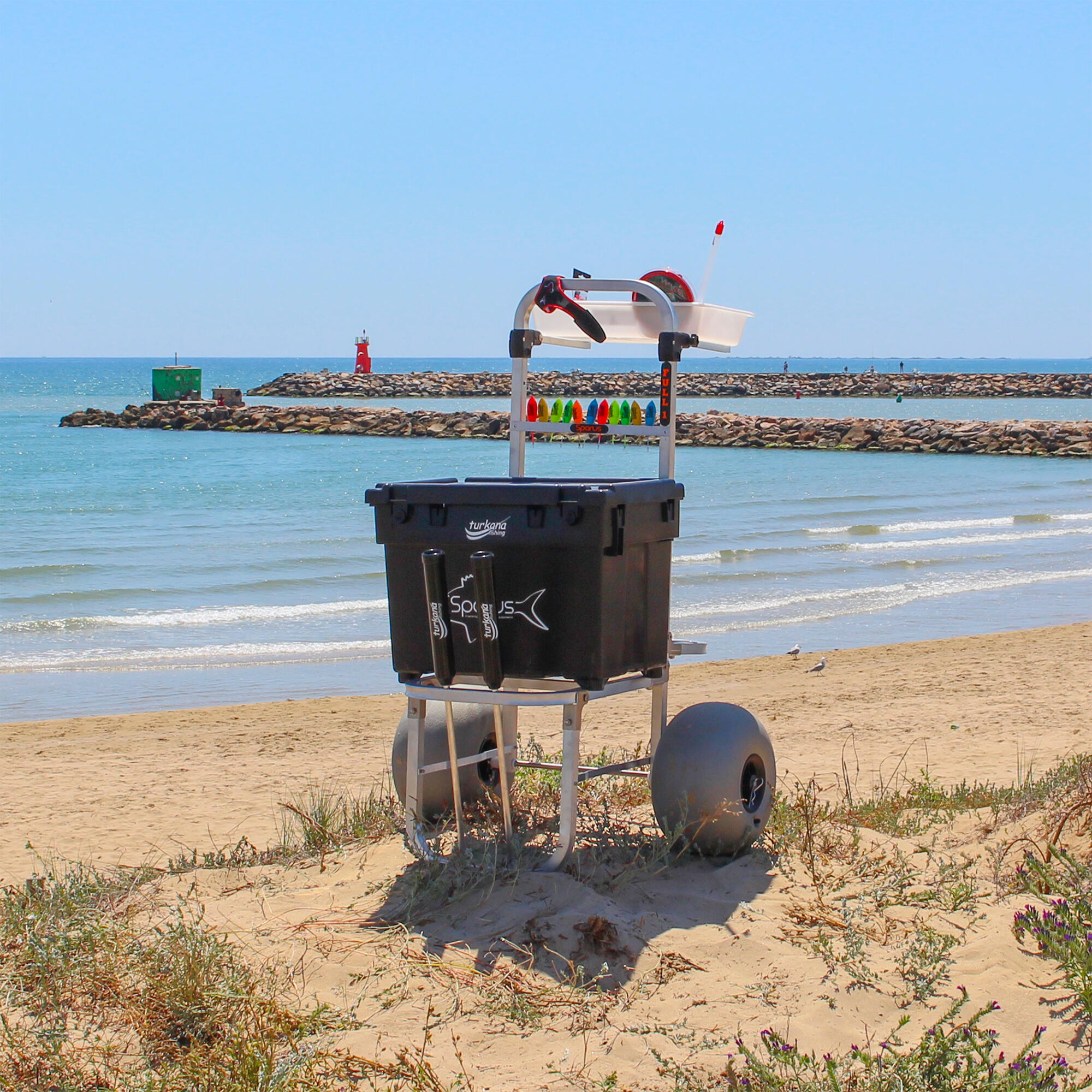 Carro pesca Aluminio Todoterreno surfcasting SPARUS FULL EQUIPE 1 - CD 4/4