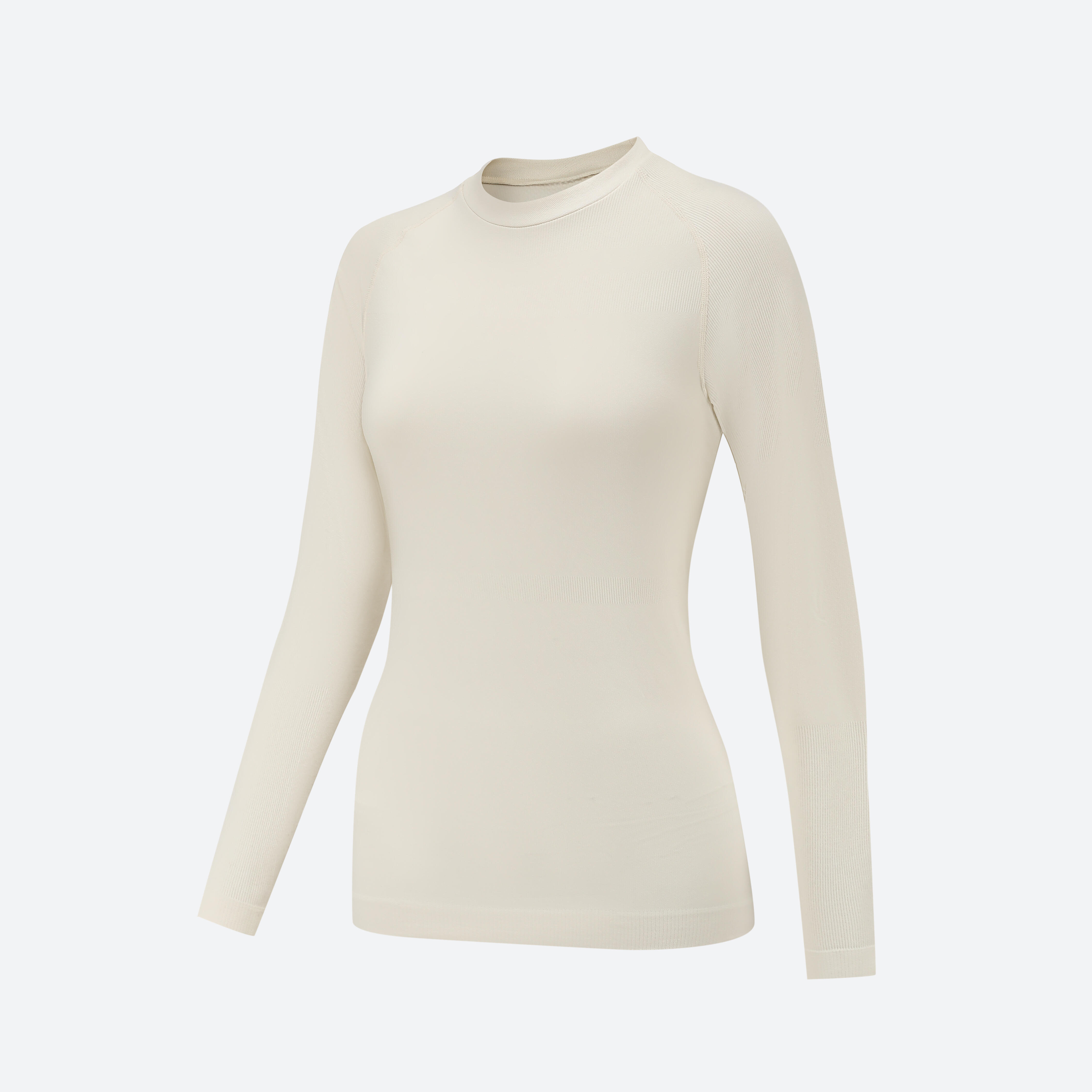 Women's warm and breathable thermal ski base layer, 500 seamless black