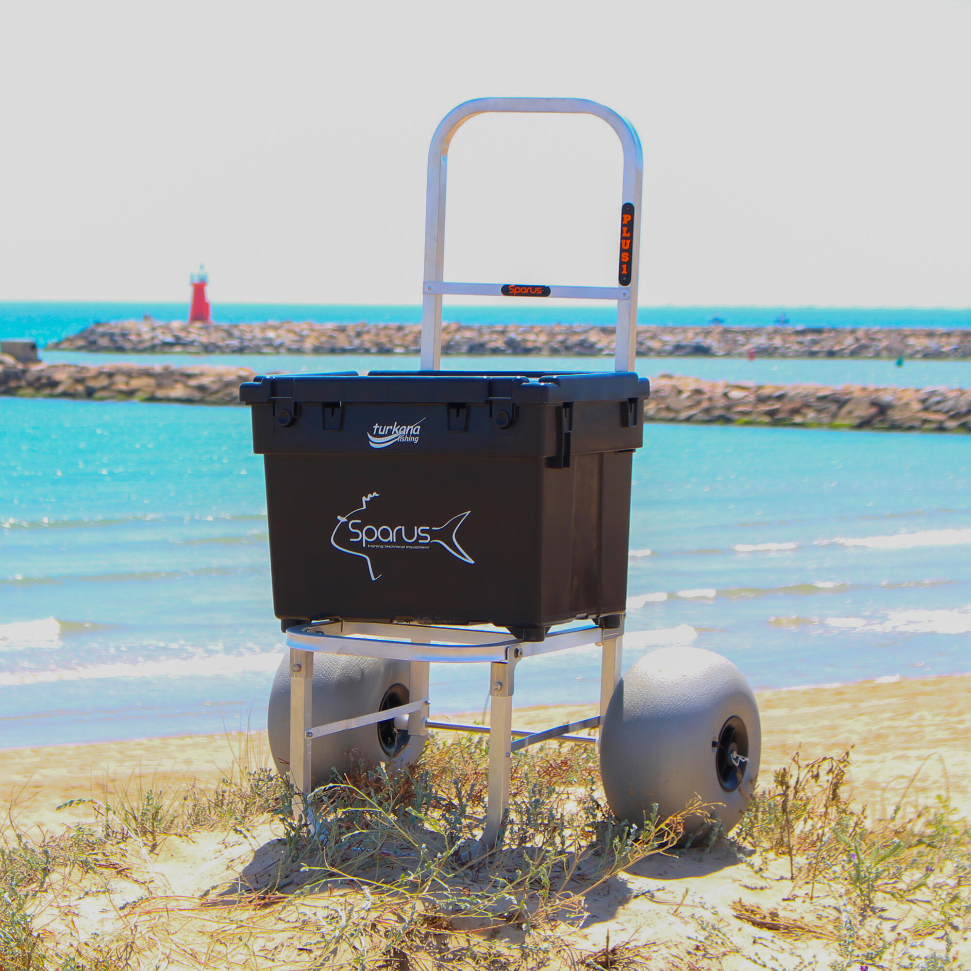 Carro pesca Aluminio Todoterreno surfcasting SPARUS PLUS I metalizado - CD 5/6