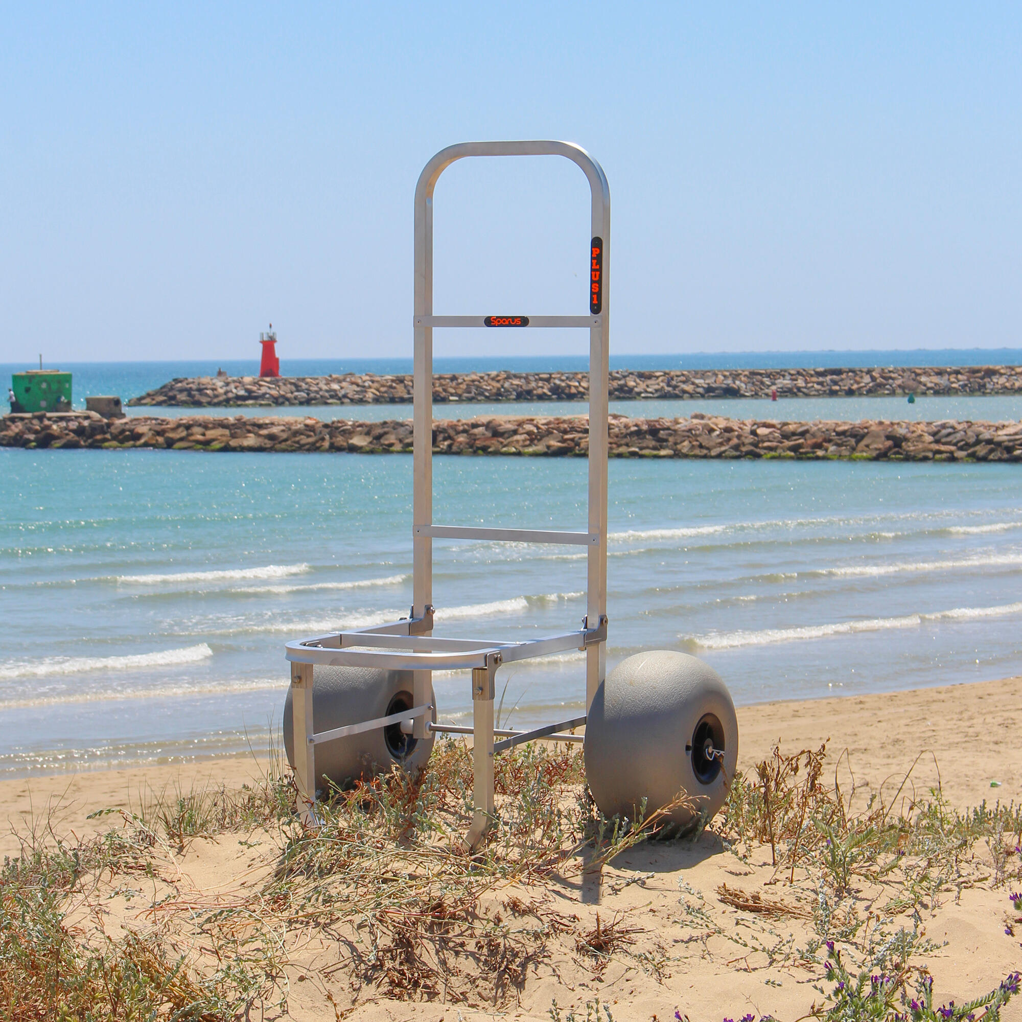 Carro pesca Aluminio Todoterreno surfcasting SPARUS PLUS I metalizado - CD 6/6
