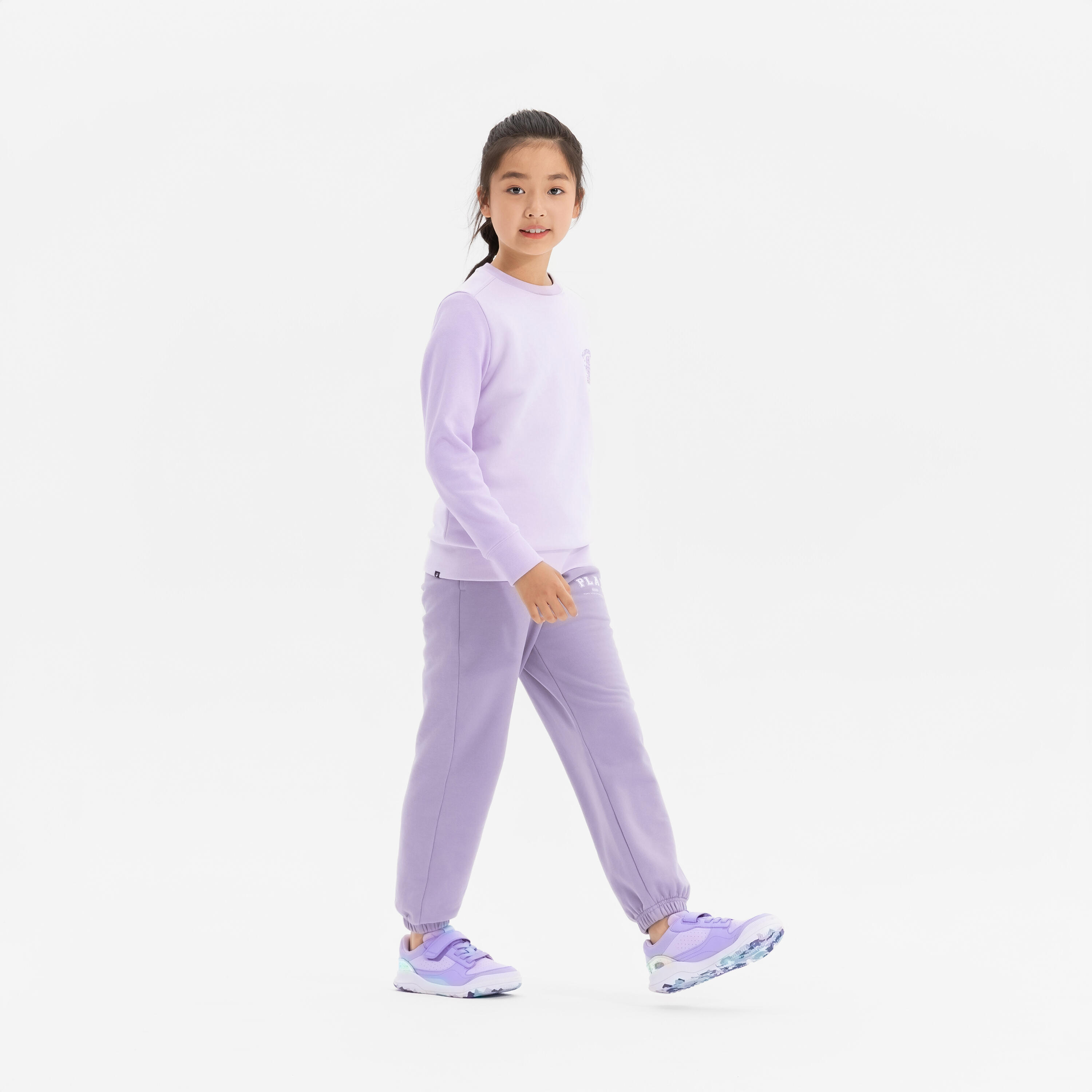 Scarpe da ginnastica bambino PLAYVENTURE YARD resistenti lilla-verde 12/23