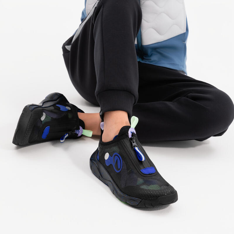 Încălțăminte sport impermeabilă Playful Verde-Negru-Albastru Copii