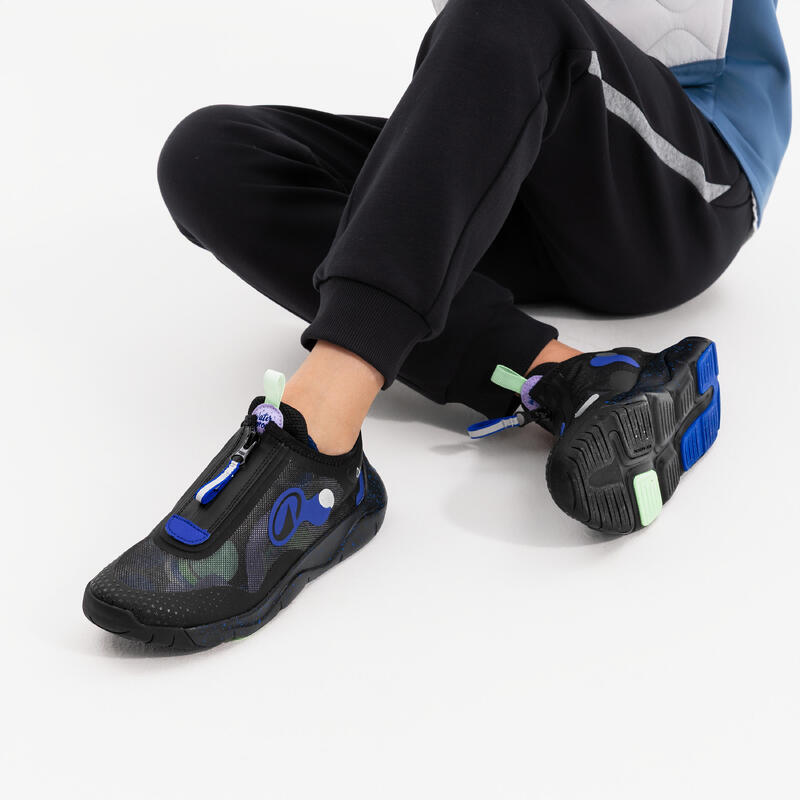 Încălțăminte sport impermeabilă Playful Verde-Negru-Albastru Copii