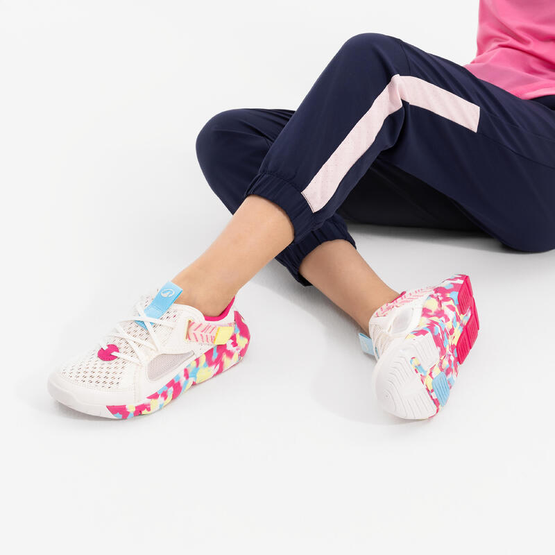 Încălțăminte sport respirantă copii Playful Summer Alb-Roz copii