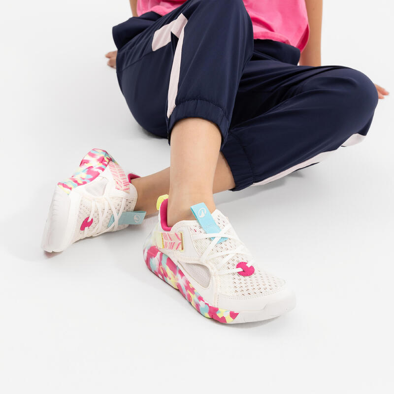 Încălțăminte sport respirantă copii Playful Summer Alb-Roz copii