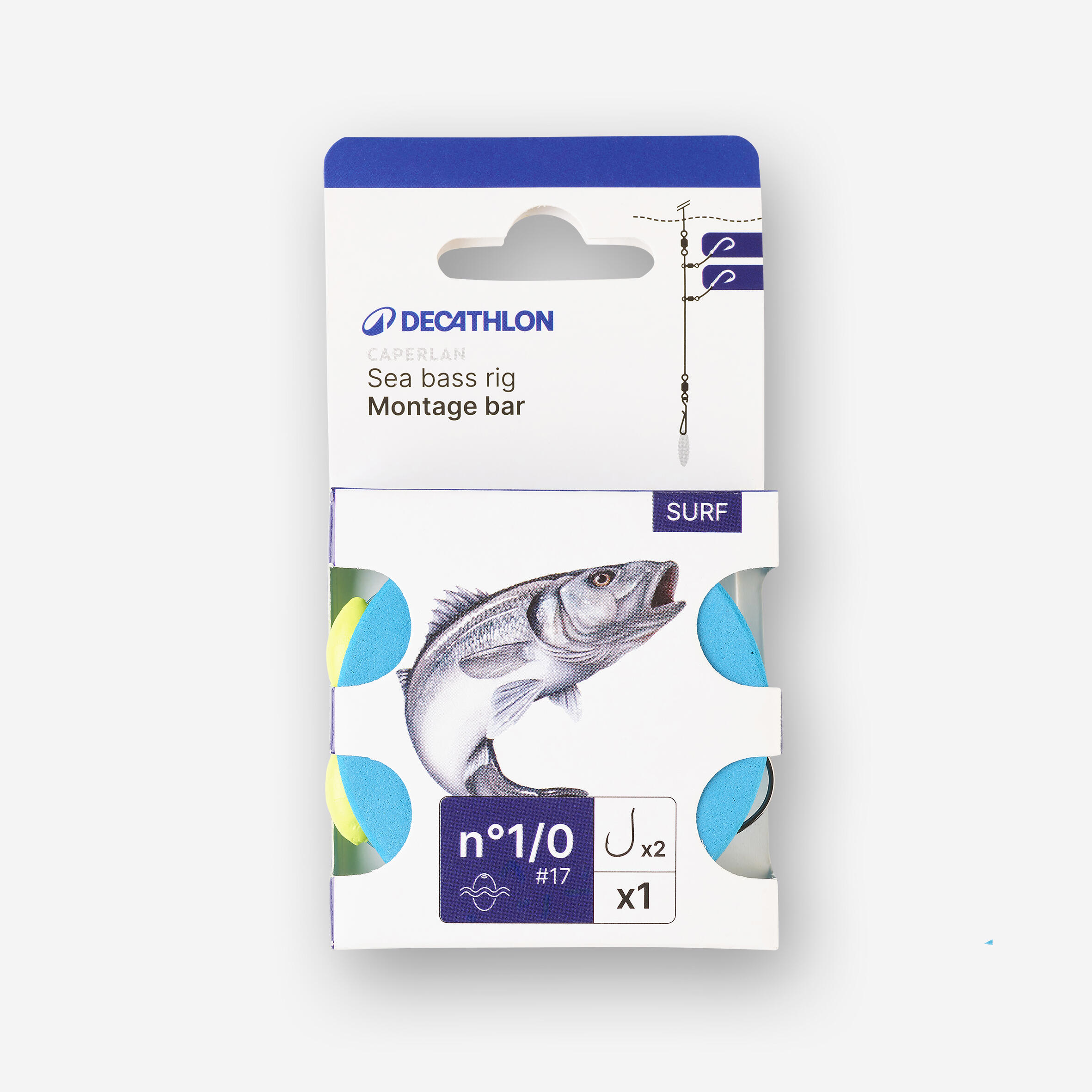 Montatura surfcasting branzino N°1/0 3/3