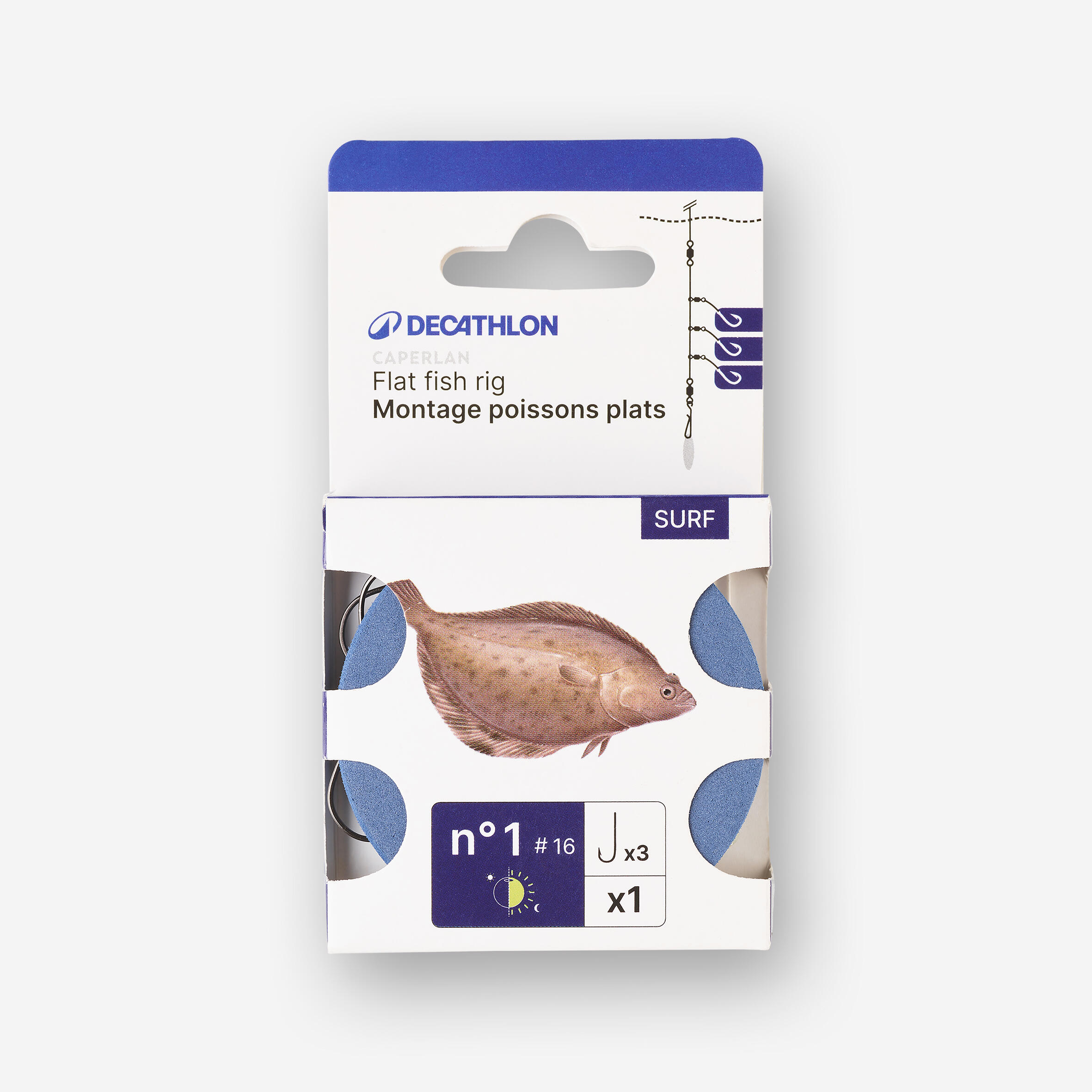 FLAT FISH SURFCASTING RIG No.1 HOOK 4/4
