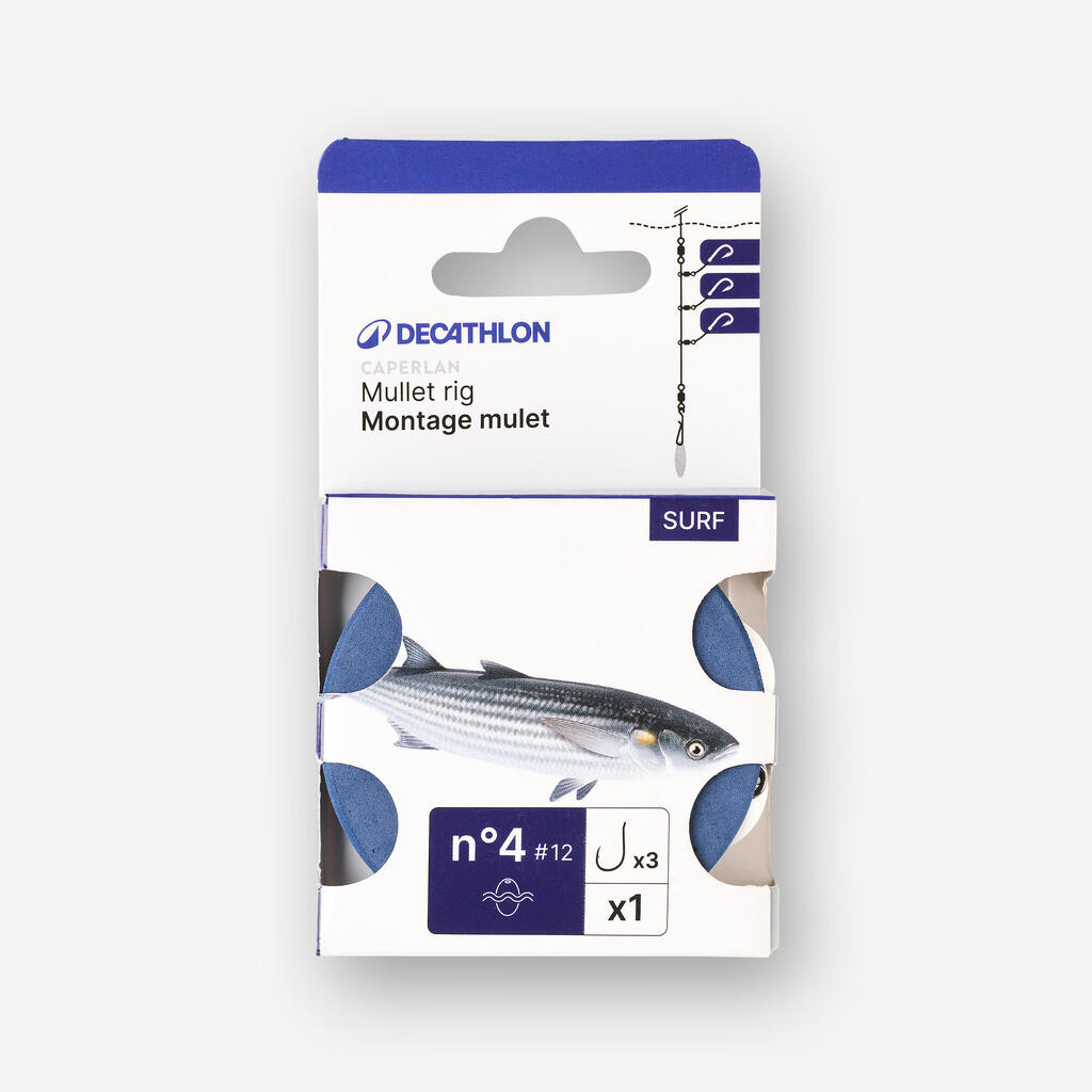 Surfcasting Fishing Line Leader MULLET SW MAR LGT No. 8