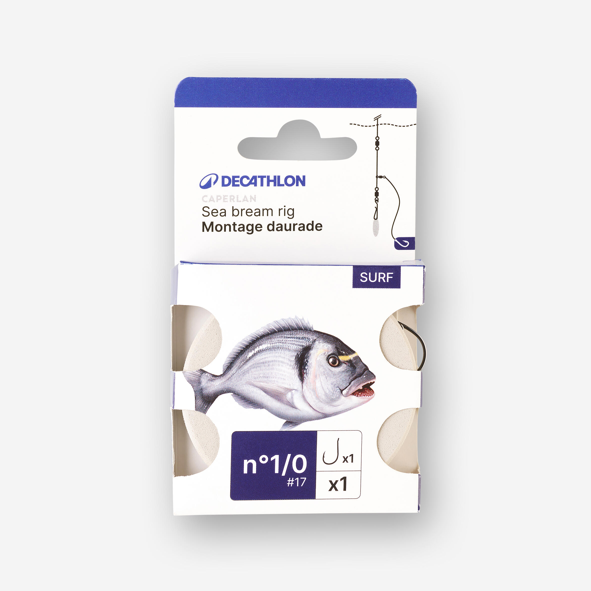 Surfcasting Fishing Line Leader SEABREAM SW SE BR HVY No. 1/0 3/3