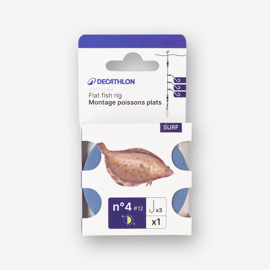 FLAT FISH SURFCASTING RIG NO. 4 HOOK