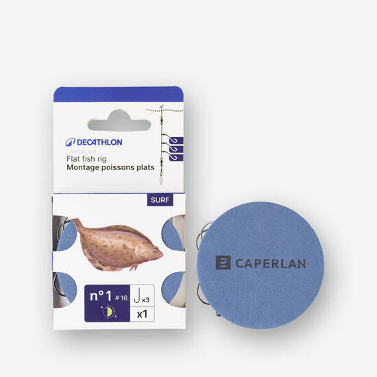 Montatura pesca surfcasting pesci piatti amo N°4