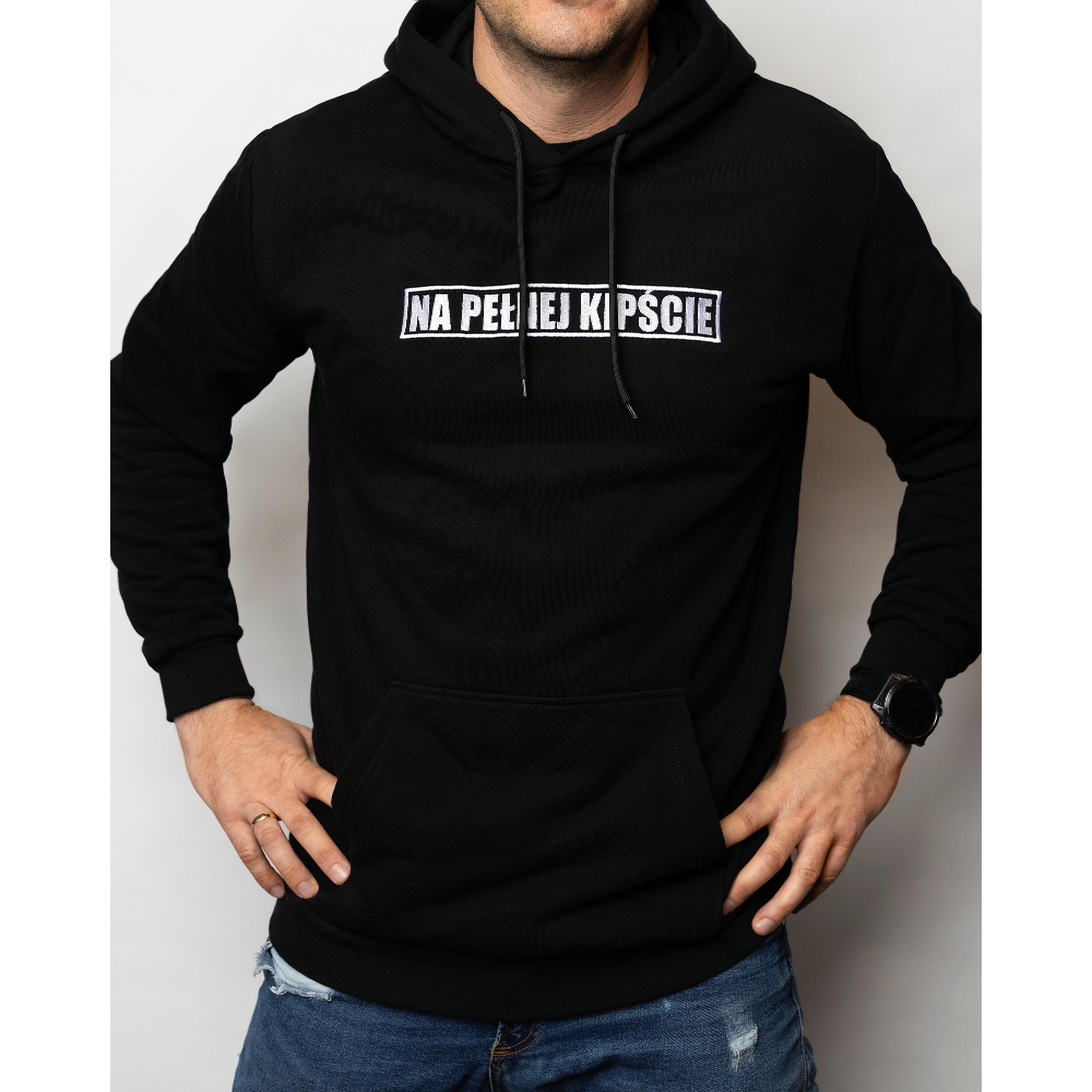 Bluza Na Pełnej Kipście JR Czarna 2025 4/4