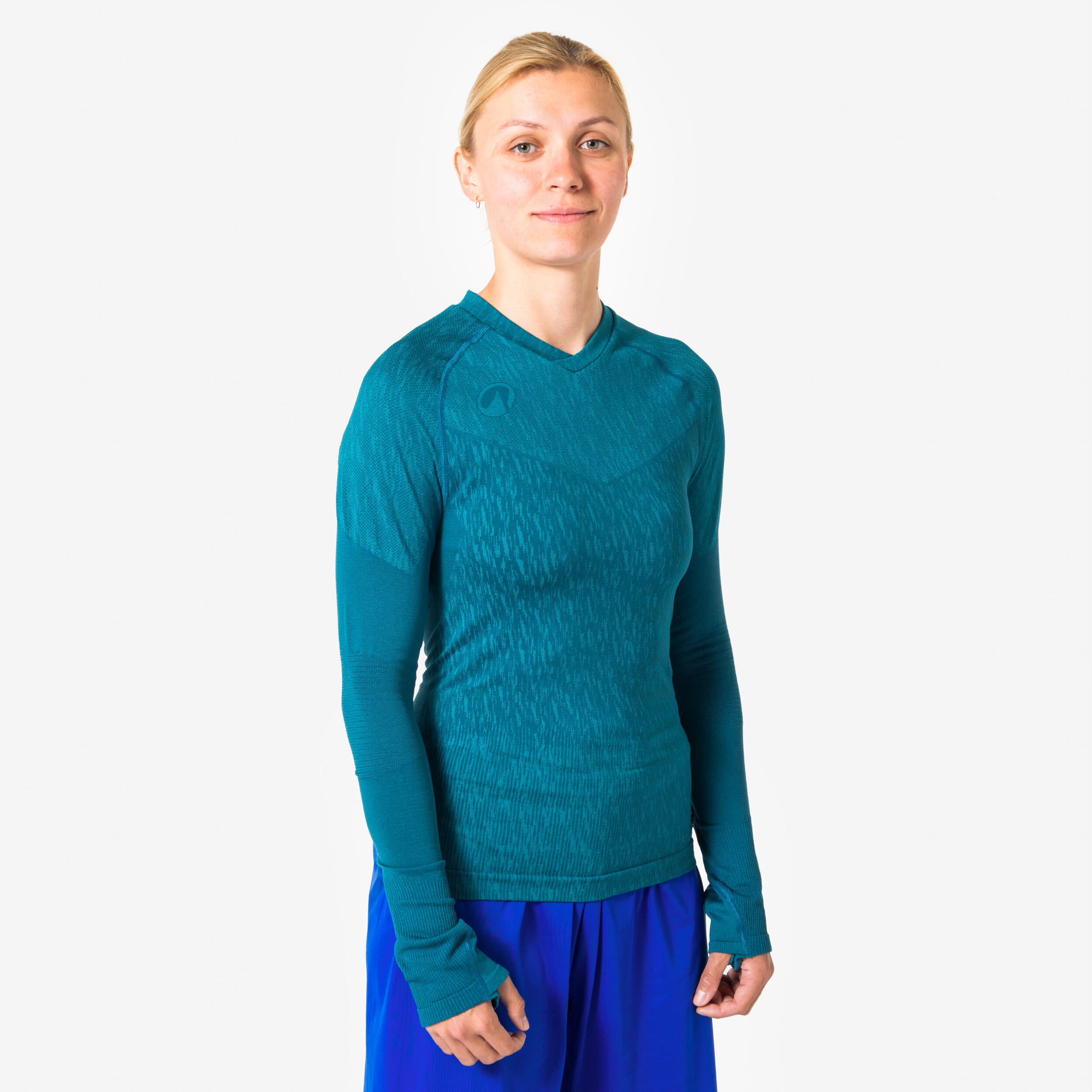 KIPSTA Damen/Herren Funktionsshirt langarm seamless - Keepdry blau