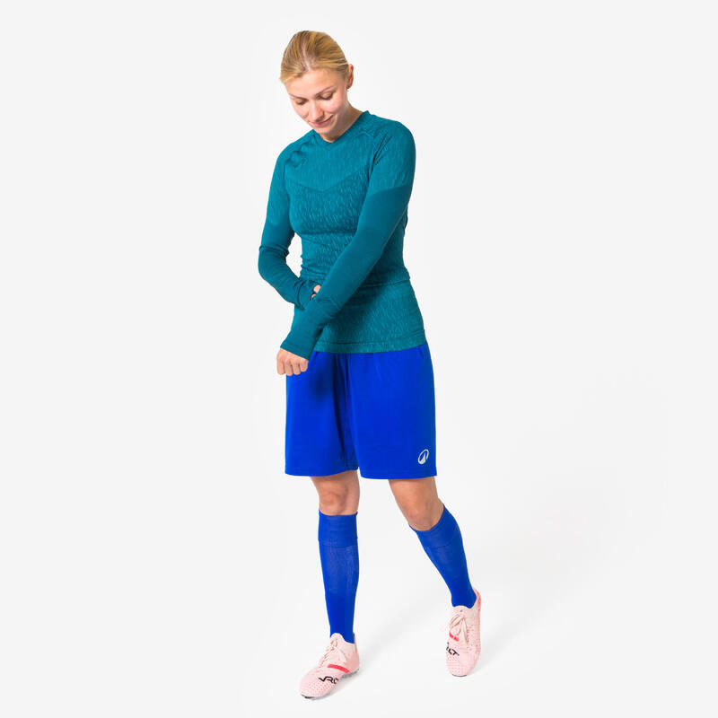 Bluză de fotbal termică fără cusături Keepdry Albastru Unisex