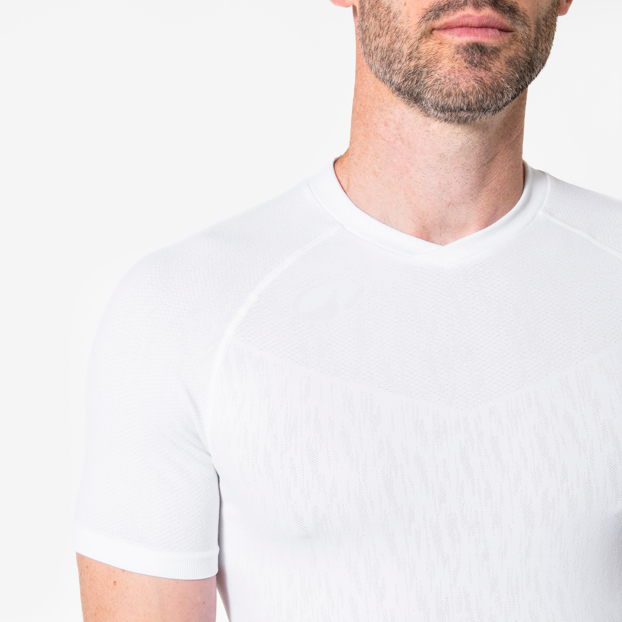Damen/Herren Funktionsshirt Thermo kurzarm ‒ Keepdry weiß 5/7