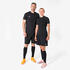 Unisex Football Half Sleeve Compression Tshirt Warm Keepdry - Black