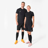 Unisex Football Half Sleeve Compression Tshirt Warm Keepdry - Black