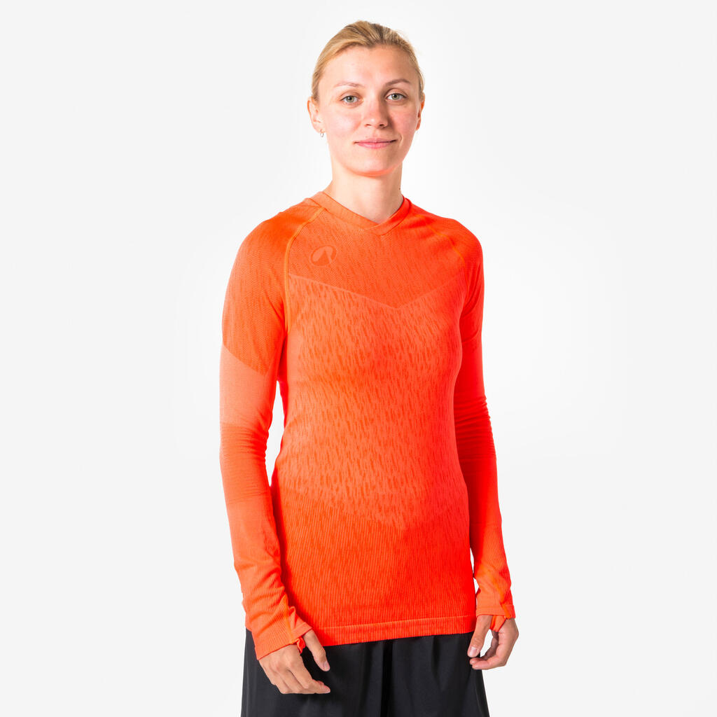 Damen/Herren Funktionsshirt langarm seamless - Keepdry orange