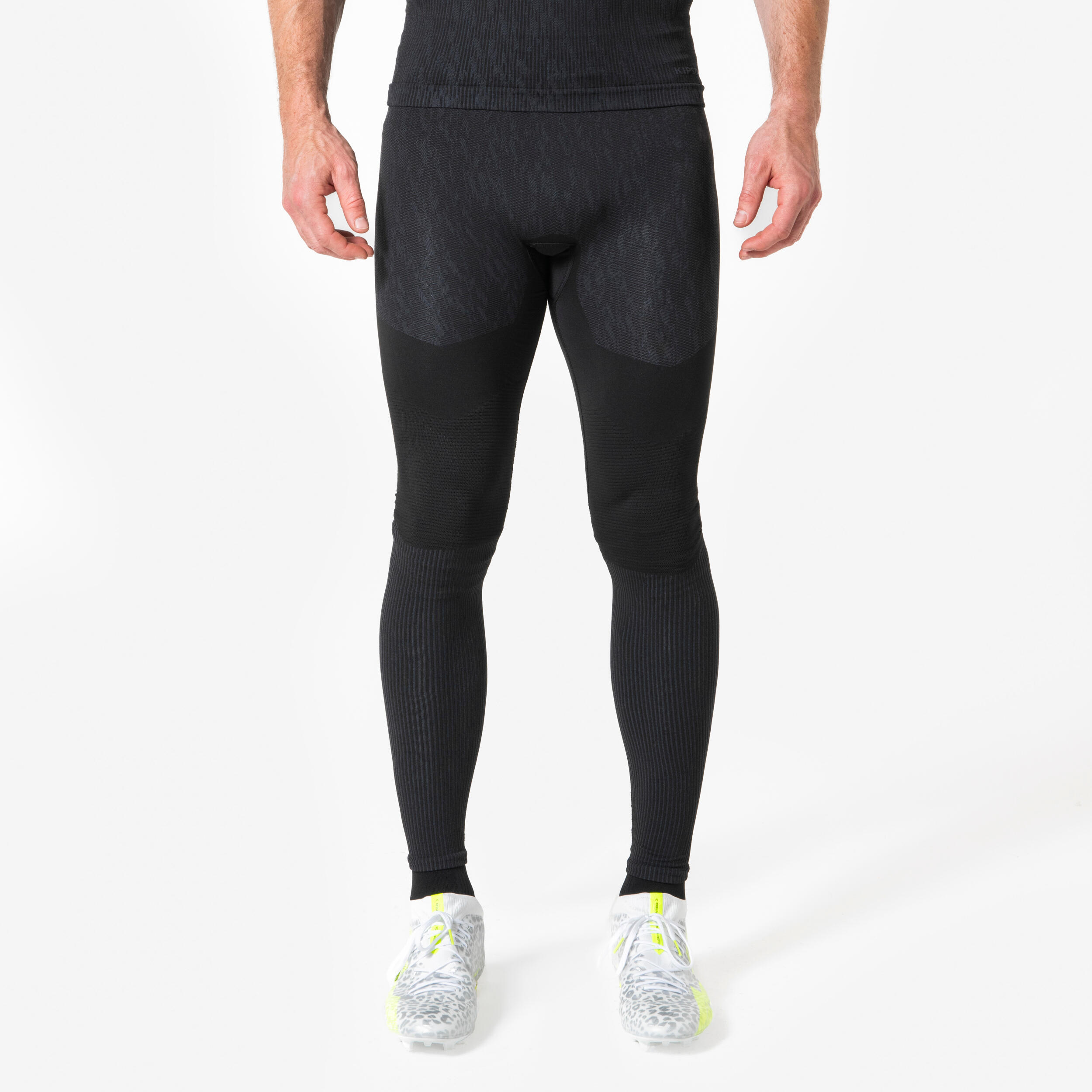 KIPSTA Adult Thermal Base Layer Tights Keepdry - Black