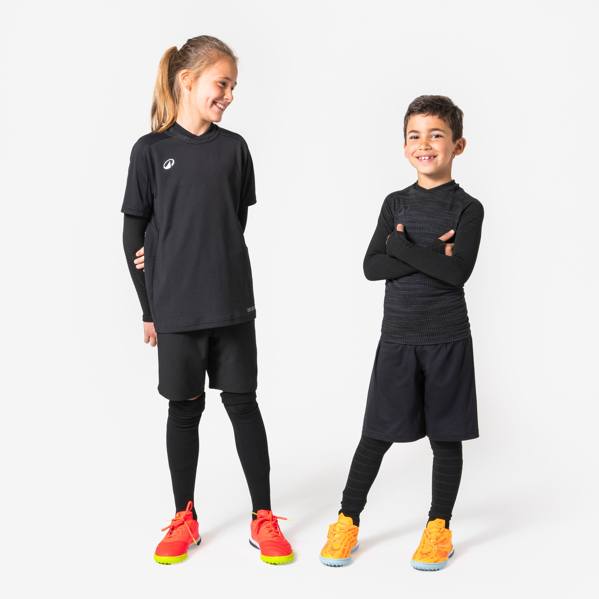 Sous-vêtement thermique à manches longues pour enfant - Keepdry 500 noir - KIPSTA