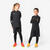 Sous-maillot de foot thermique seamless manches longues enfant, Keepdry noir
