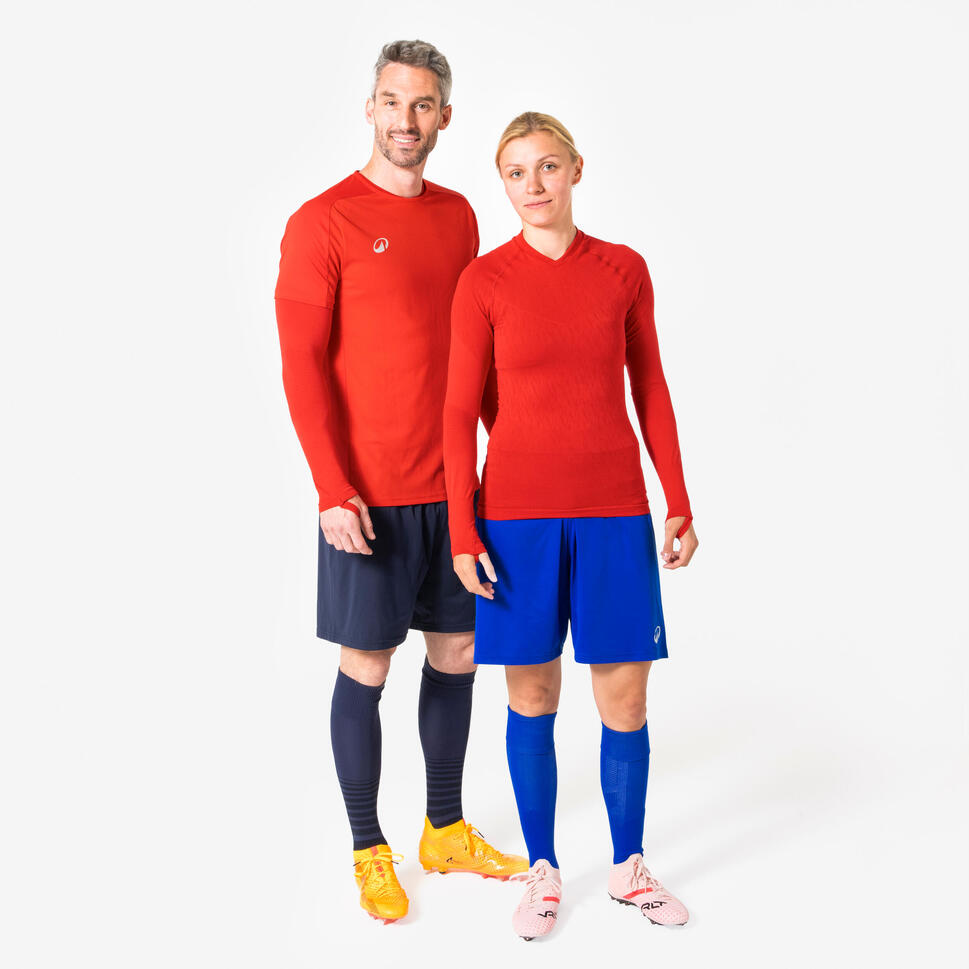 Podkoszulek termiczny z długim rękawem unisex Kipsta Keepdry bez szwów
