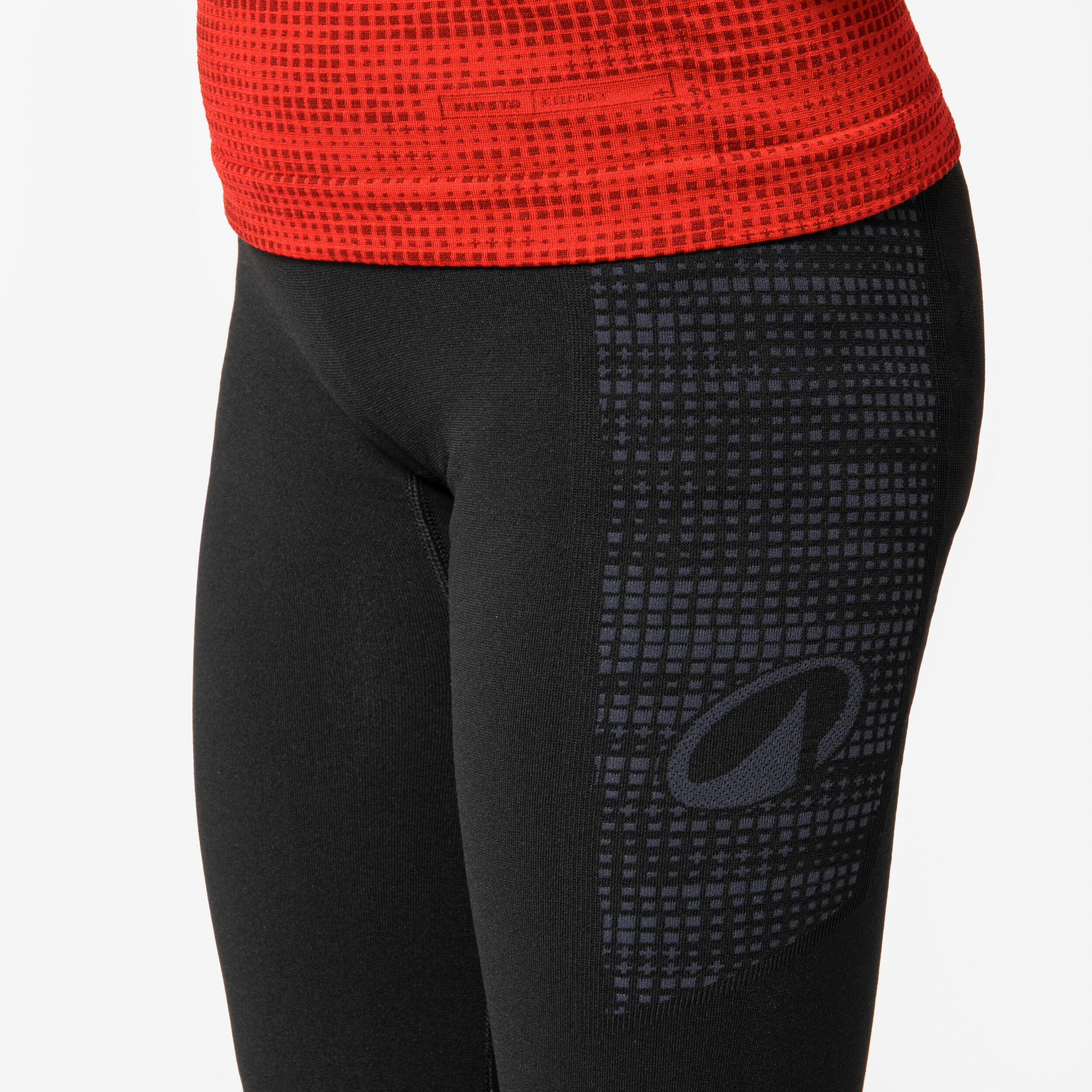 Kids' Thermal Tights Keepdry 500 - Black 3/5