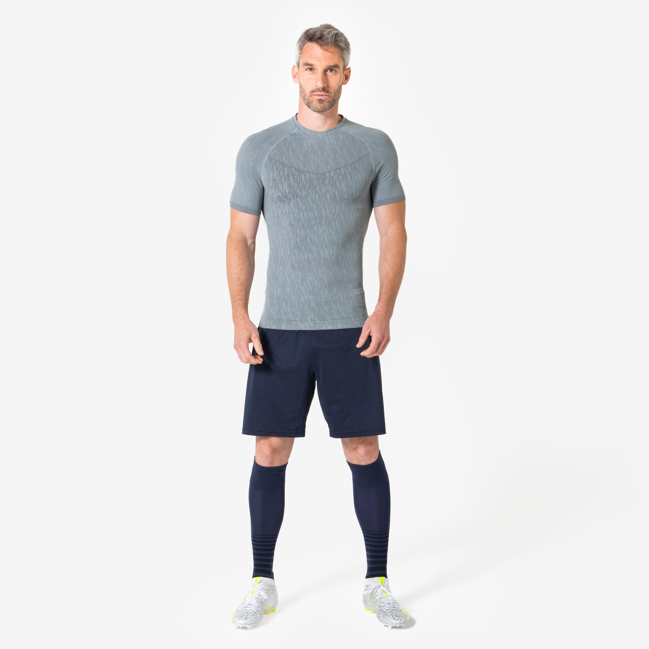 Thermoshirt heren / dames Keepdry korte mouwen grijs 7/8