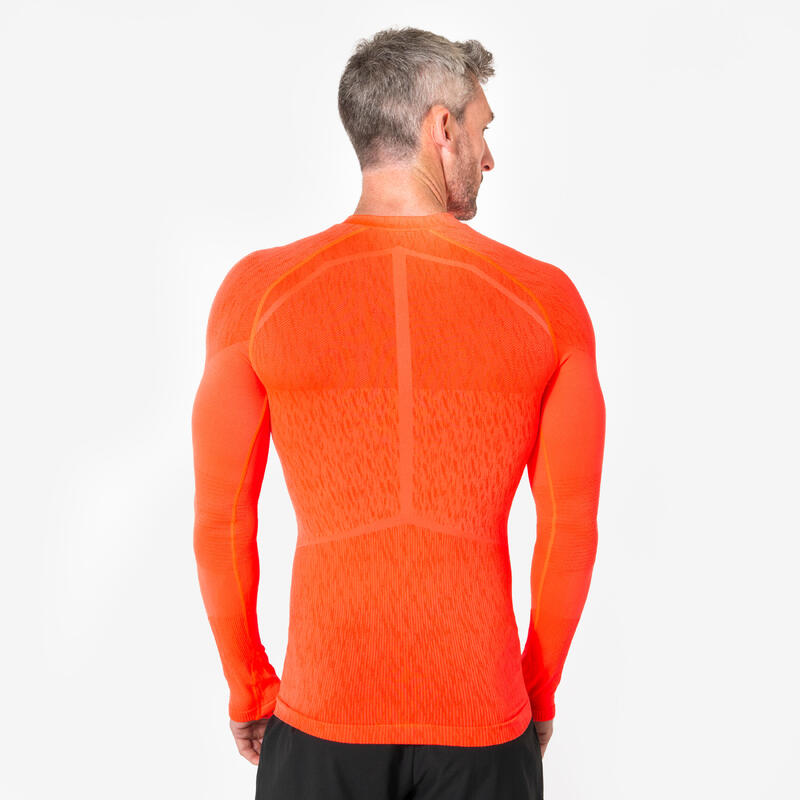 Bluză de fotbal termică fără cusături Keepdry Portocaliu Unisex