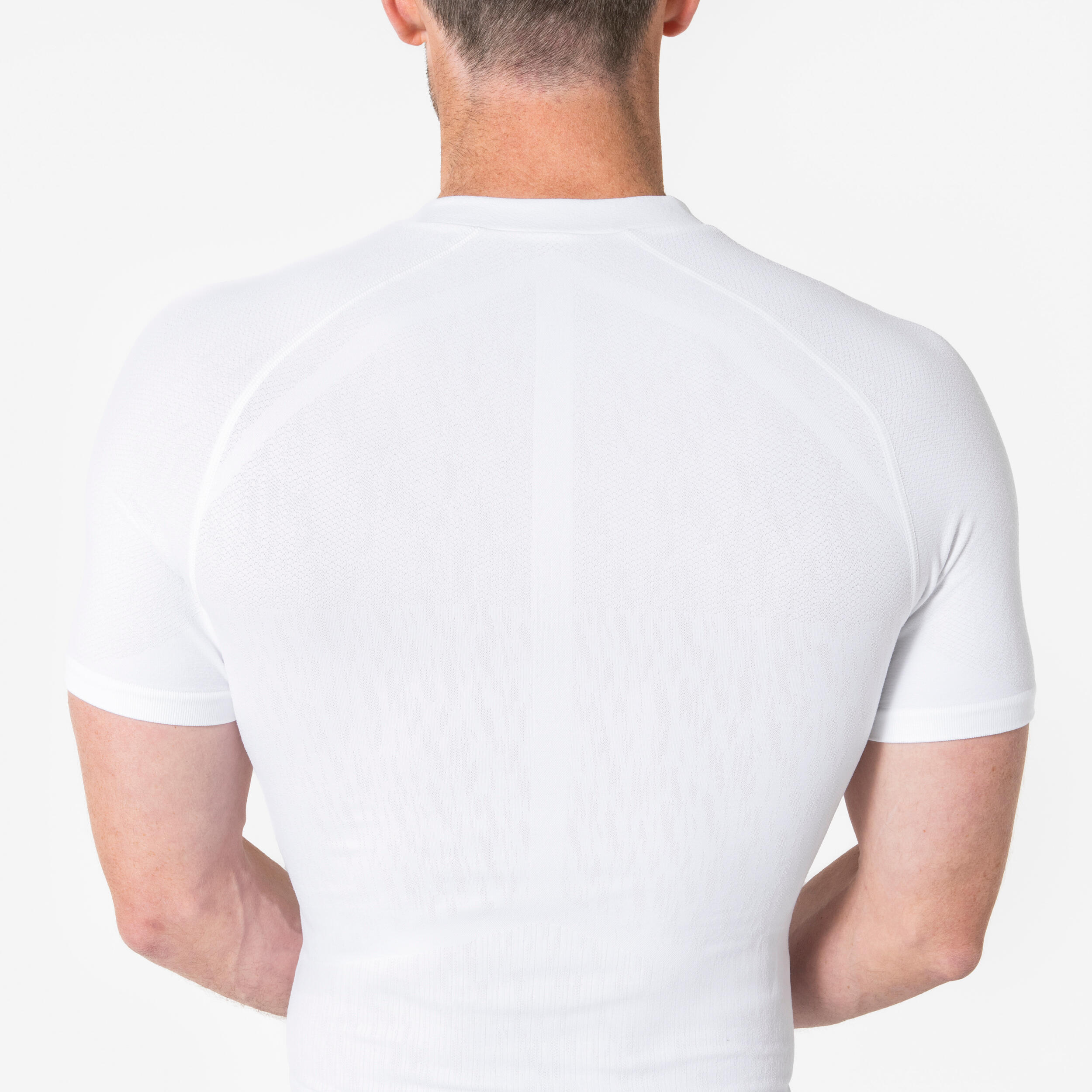 Damen/Herren Funktionsshirt Thermo kurzarm ‒ Keepdry weiß 4/7
