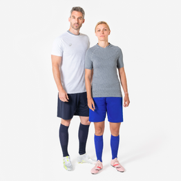 Sous-maillot de foot thermique manches courtes mixte Keepdry gris