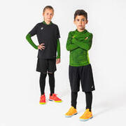 Bluză termică pentru fotbal Keepdry warm verde copii