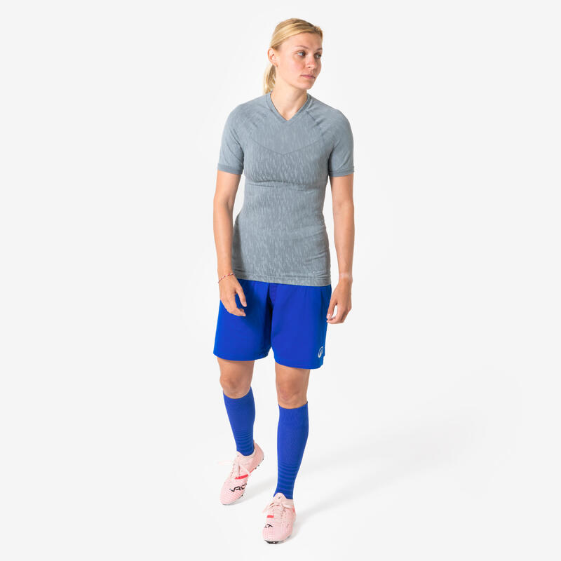 Bluză termică pentru fotbal, mânecă scurtă, Keepdry gri unisex