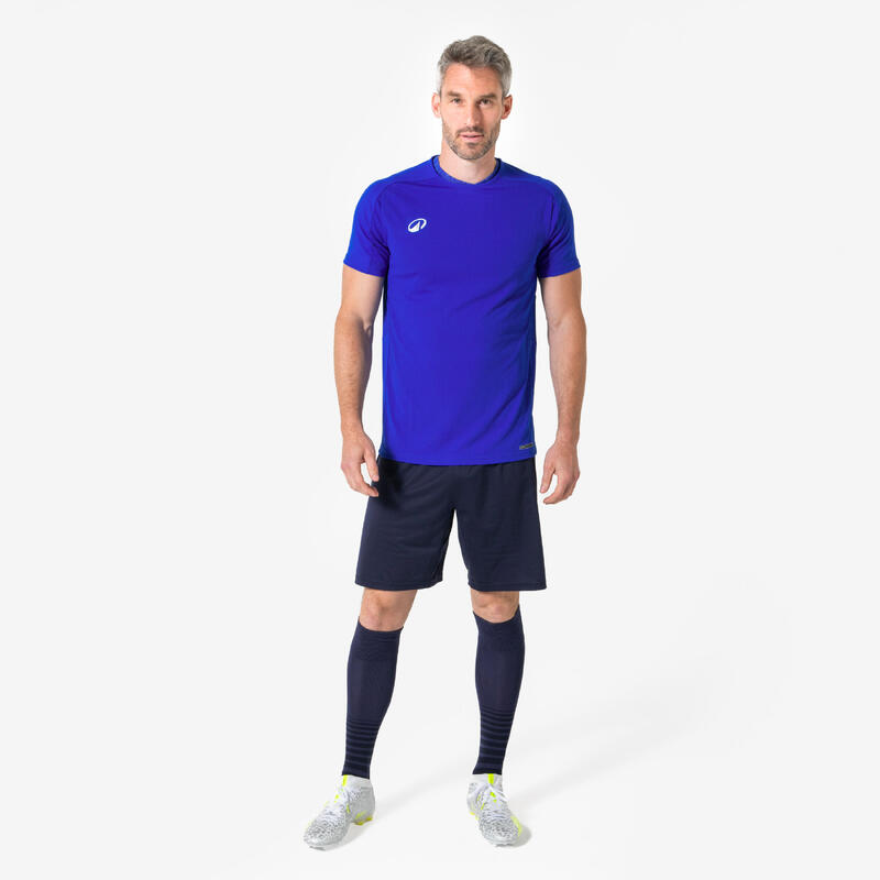 Sous-vetement thermique haut manches courtes adulte bleu indigo keepdry