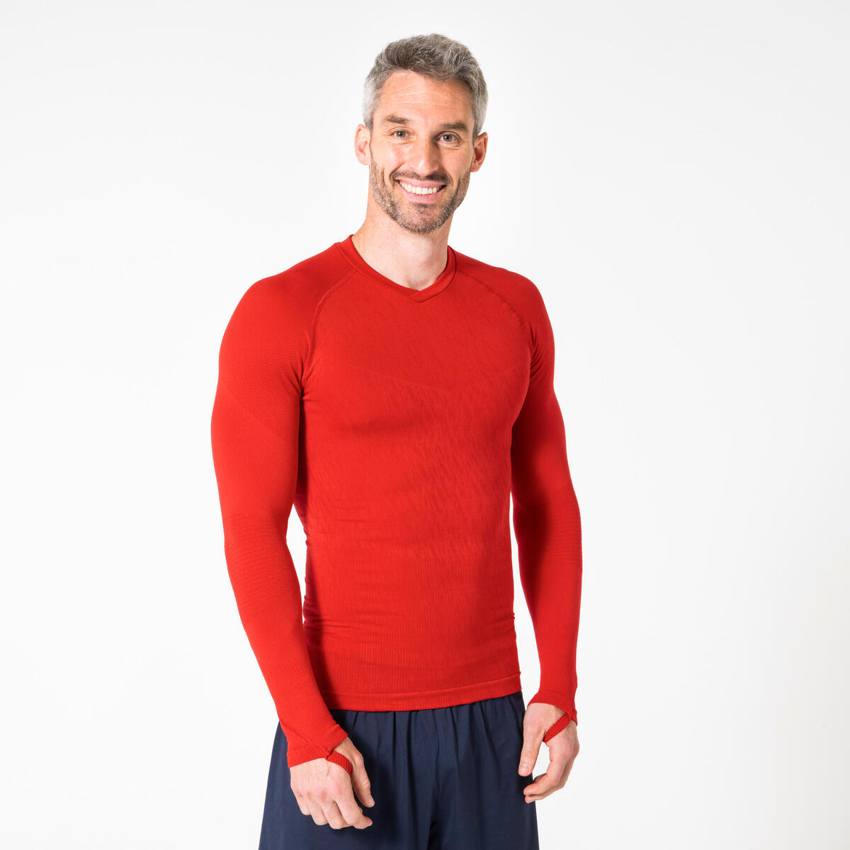 SOUS-VETEMENT THERMIQUE HAUT MANCHES LONGUES ADULTE ROUGE KEEPDRY