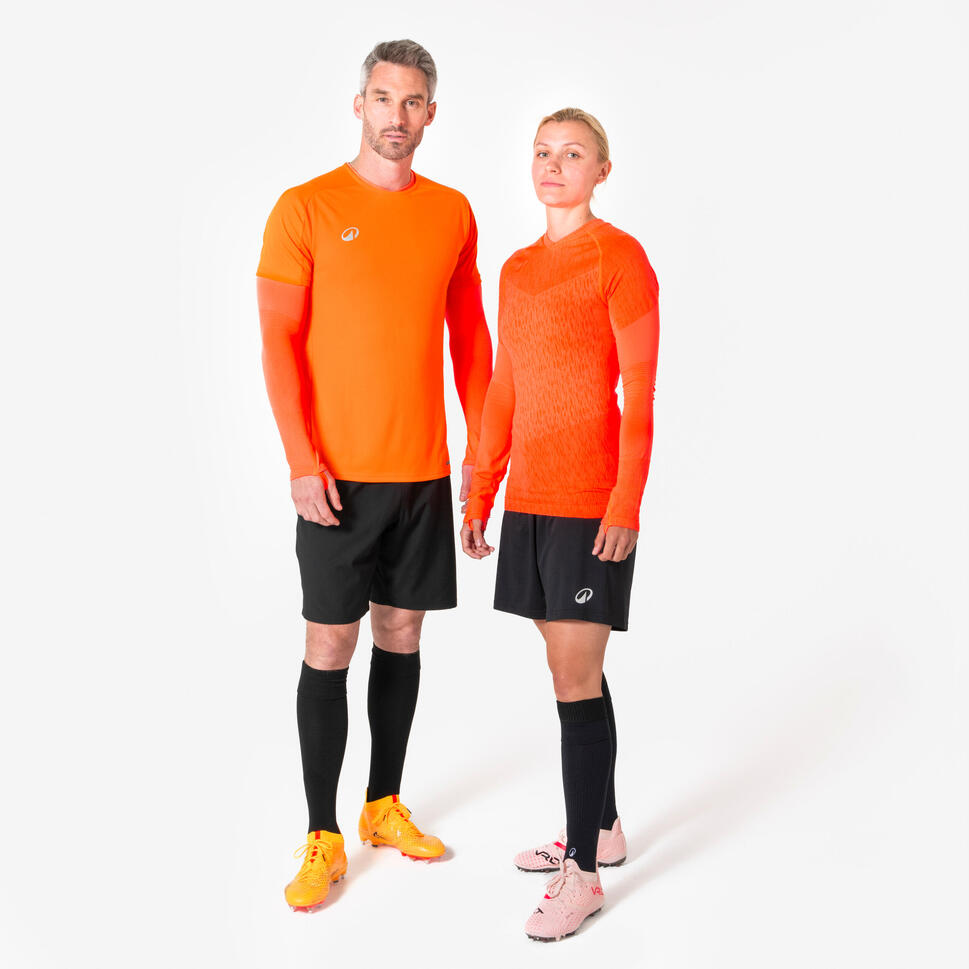 Podkoszulek termiczny z długim rękawem unisex Kipsta Keepdry bez szwów
