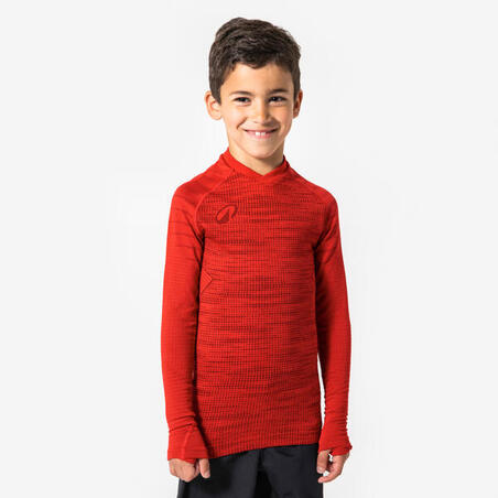 ТЕРМОБЕЛЬЁ (ВЕРХ) С ДЛИННЫМИ РУКАВАМИ ДЛЯ ДЕТЕЙ КРАСНОЕ KEEPDRY 500