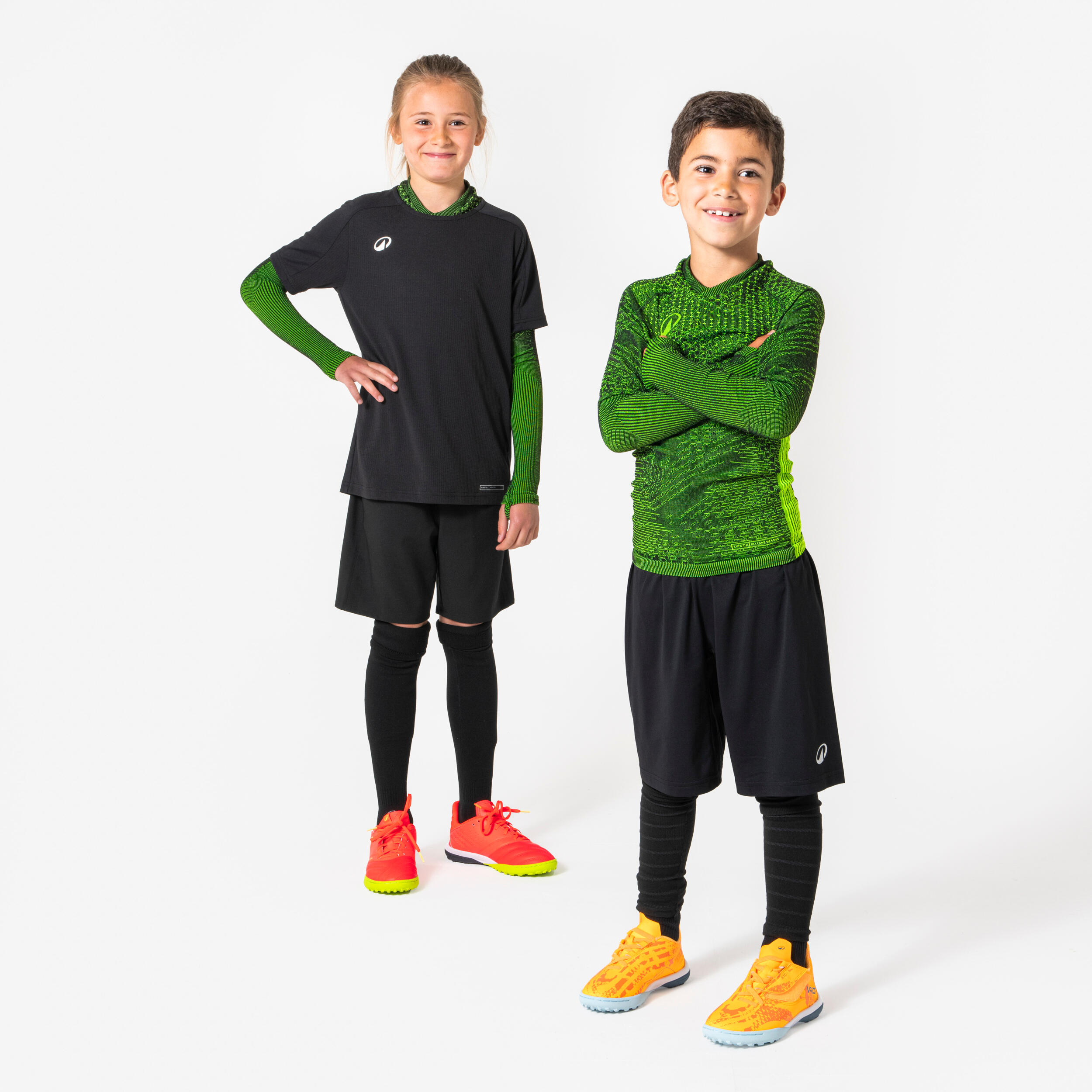 Camisola Térmica de Futebol Criança Keepdry Warm Verde 9/9