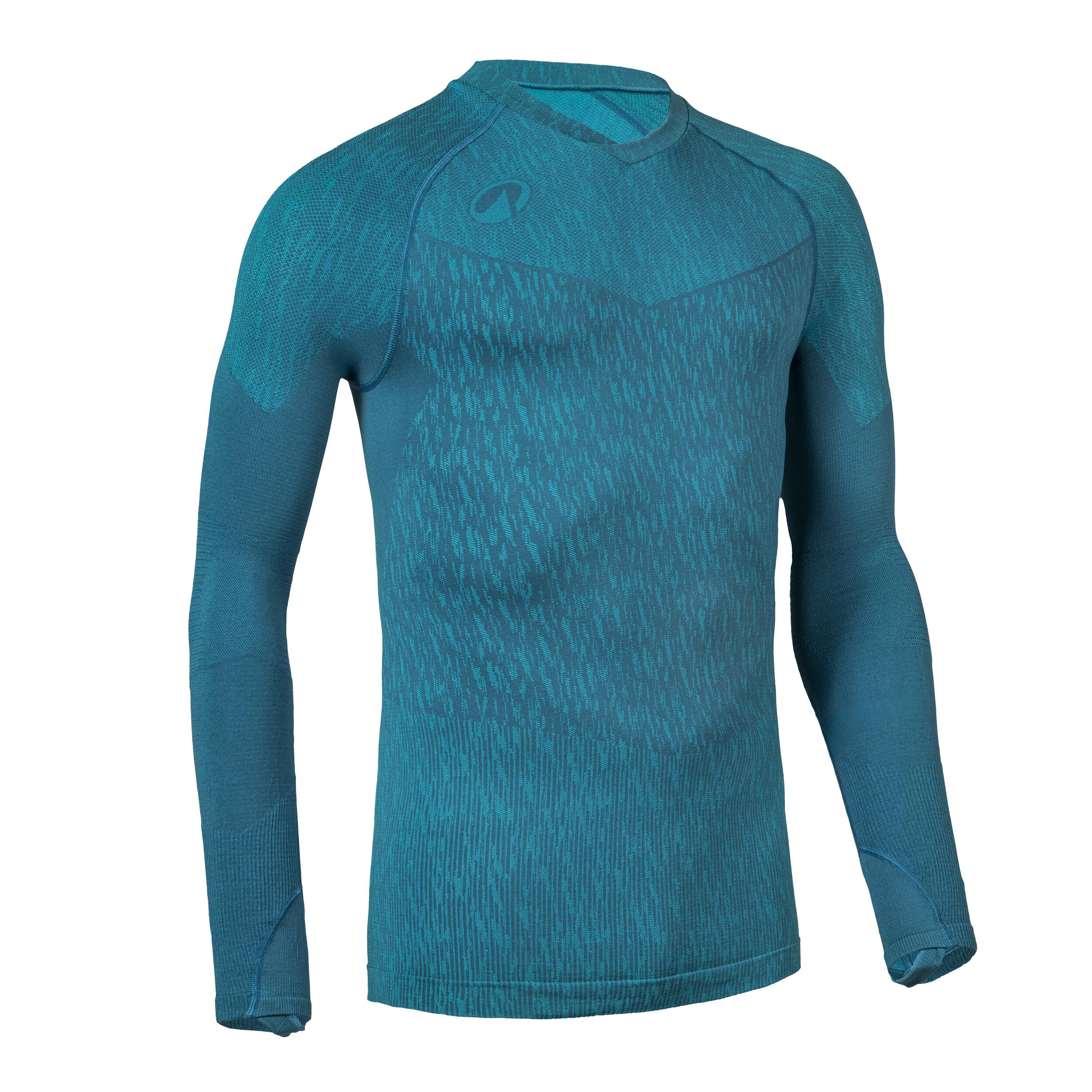 Maglia termica calcio adulto KEEPDRY blu 10/12