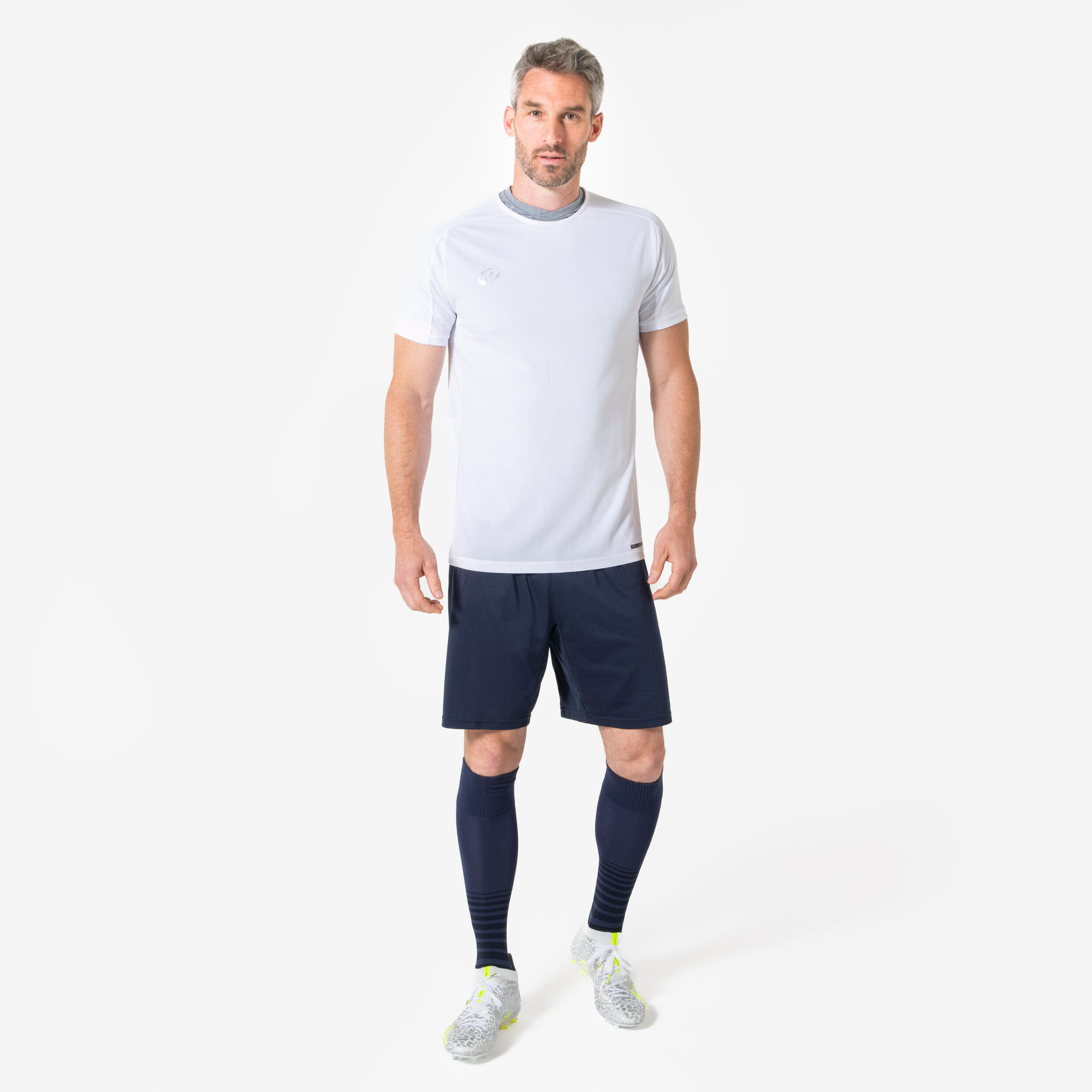 Thermoshirt met korte mouwen volwassenen Keepdry grijs 6/7
