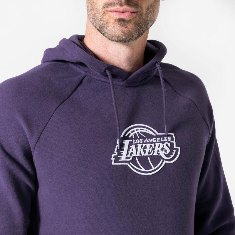 Hanorac cu glugă Lakers 900 NBA roz-mov unisex